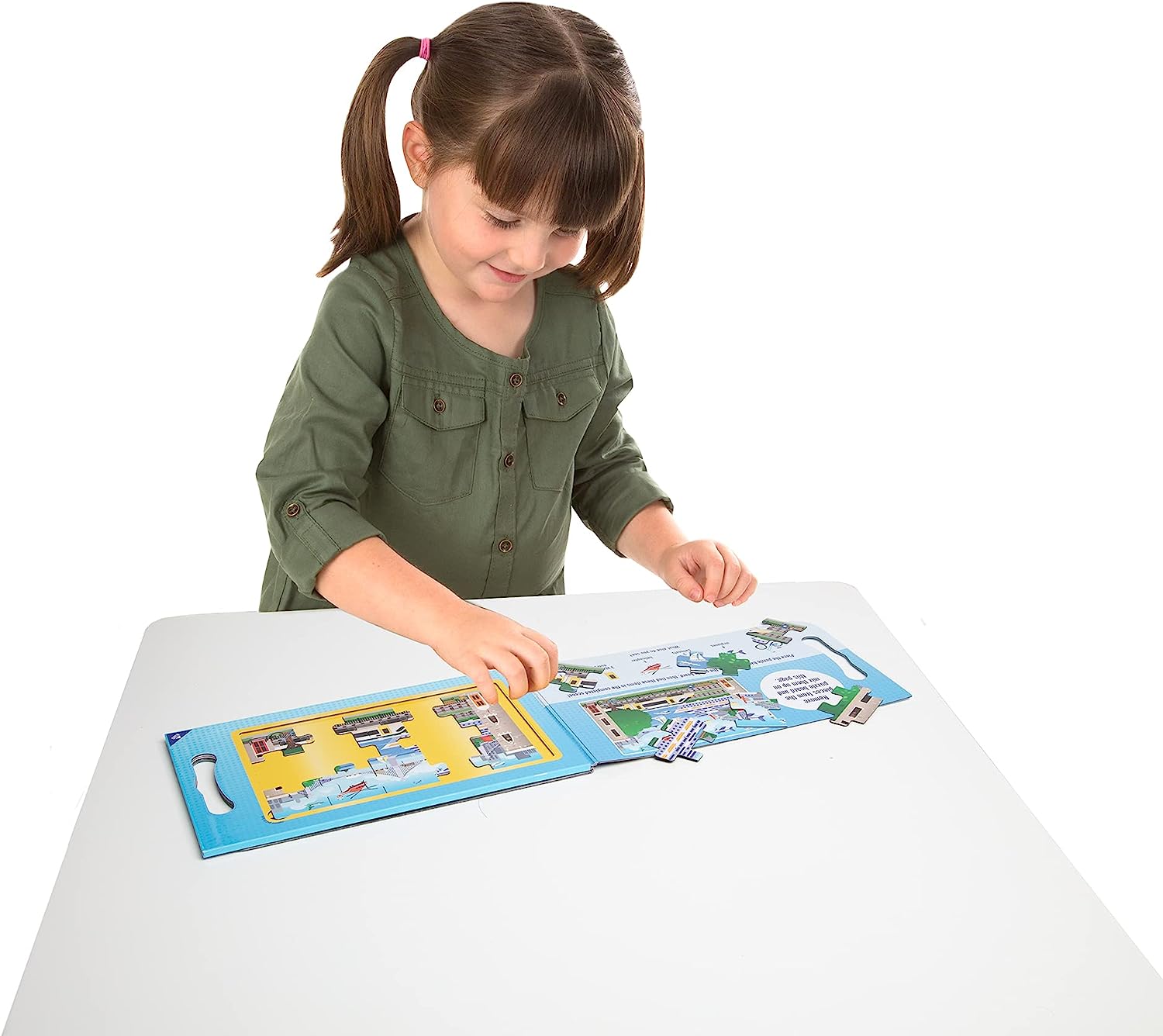 Melissa & Doug - Magnetic Take-Along Jigsaw Puzzle - Vehicles