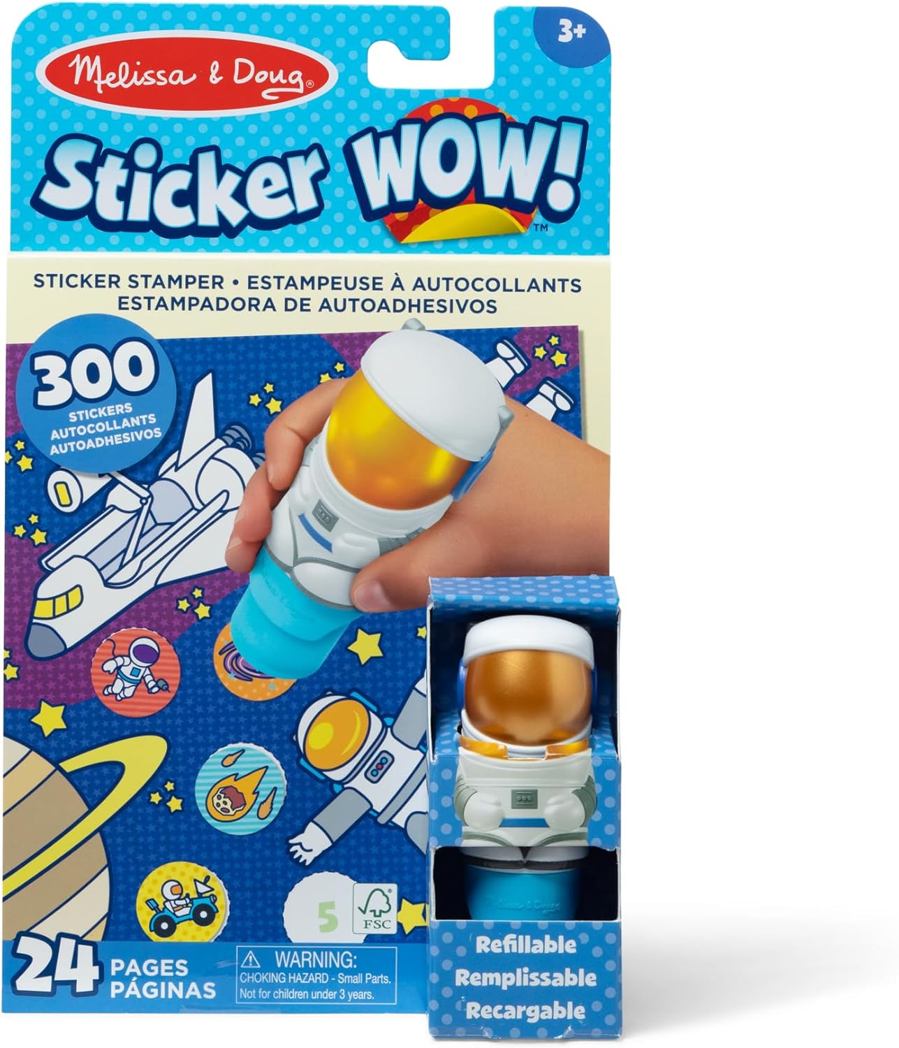 Melissa & Doug – Sticker WOW! Activity Pad Set - Atlas the Astronaut - NEW!