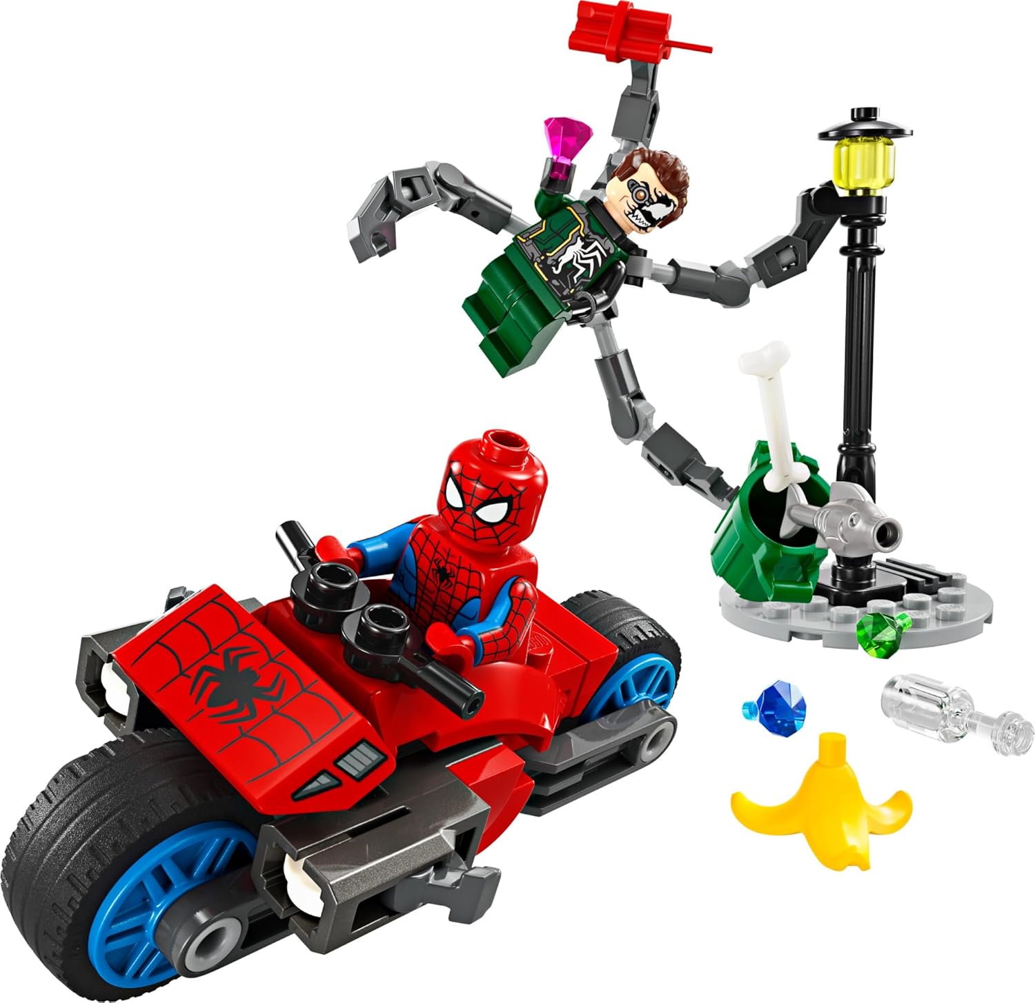 LEGO® Marvel Motorcycle Chase:  Spider-Man vs Doc Ock (76275)