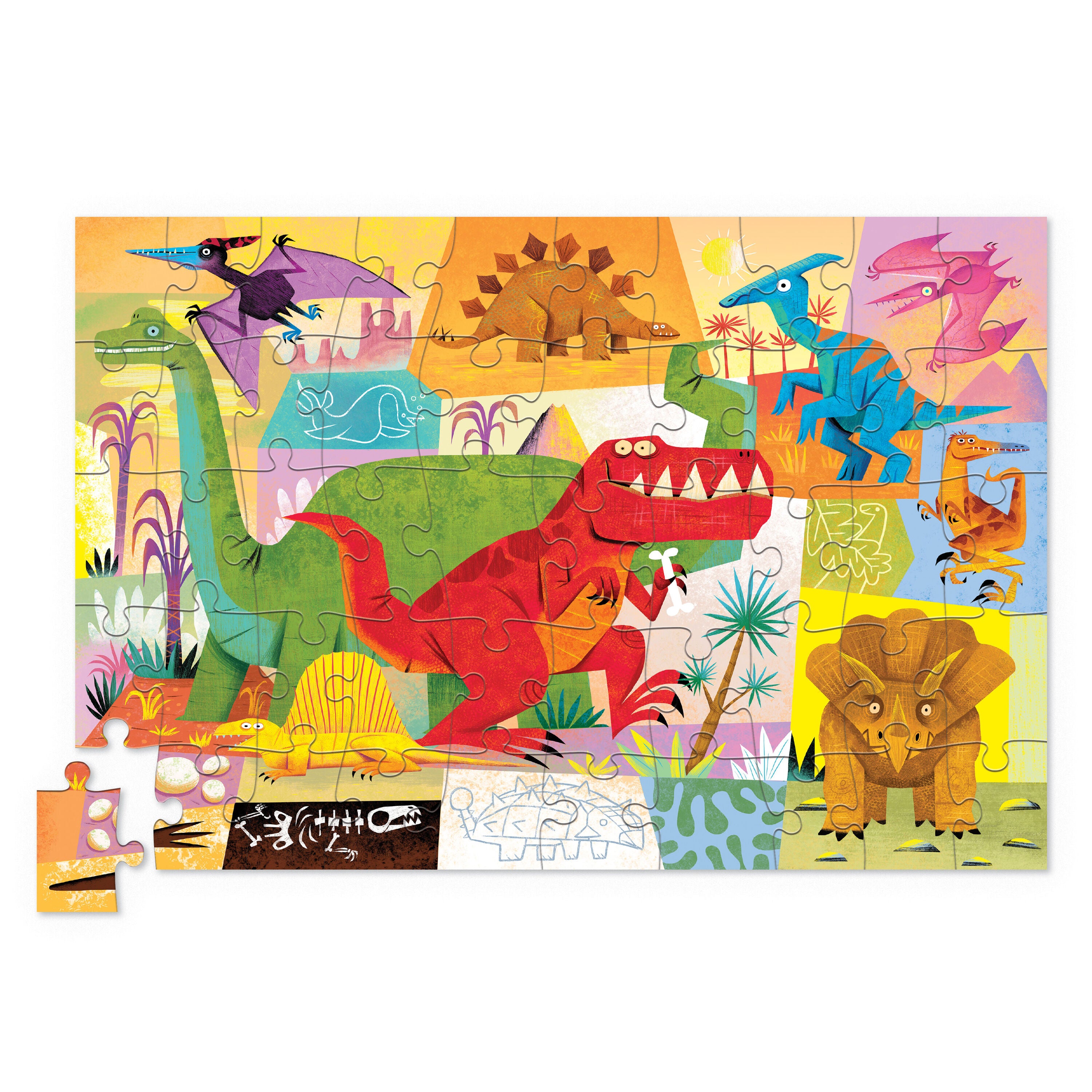 Tin Puzzle 50pc - Dino World