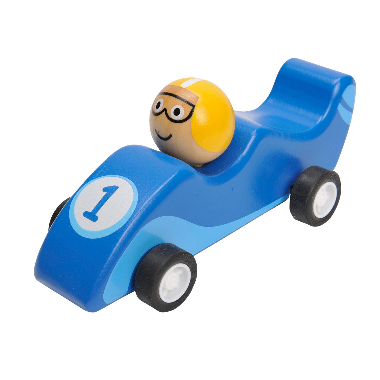 Wooden Pull-back Racing Car