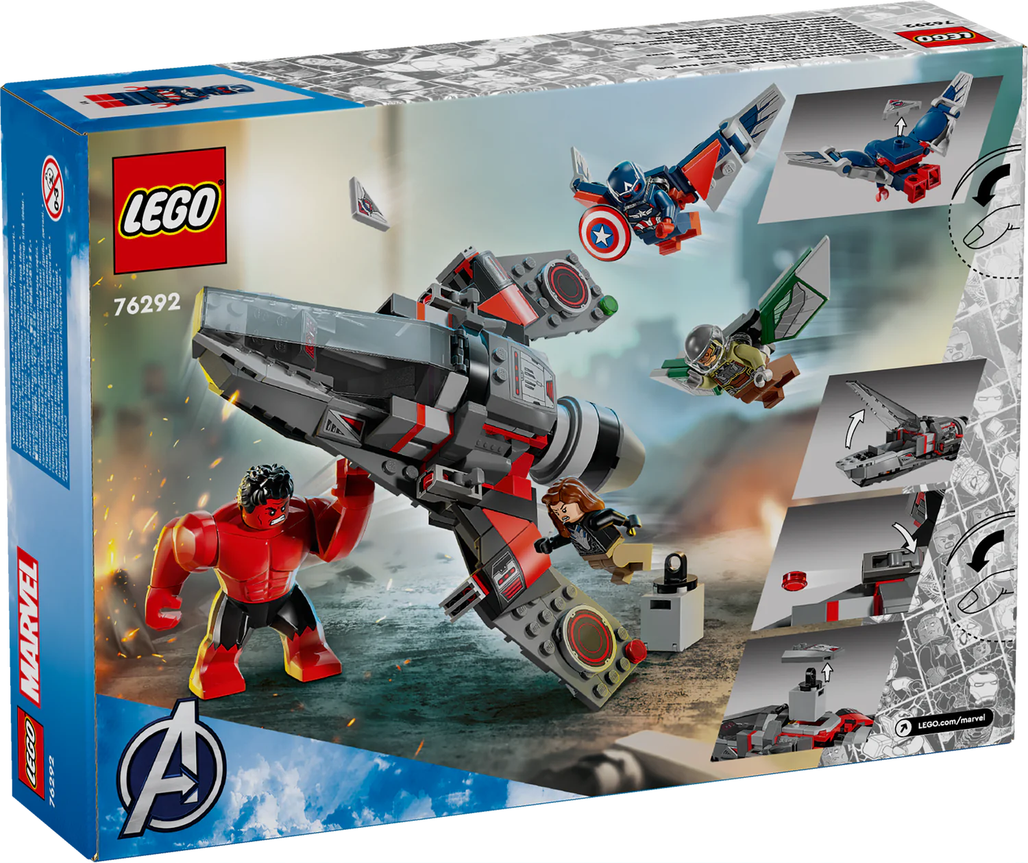 Marvel Captain America vs. Red Hulk Battle (76292)