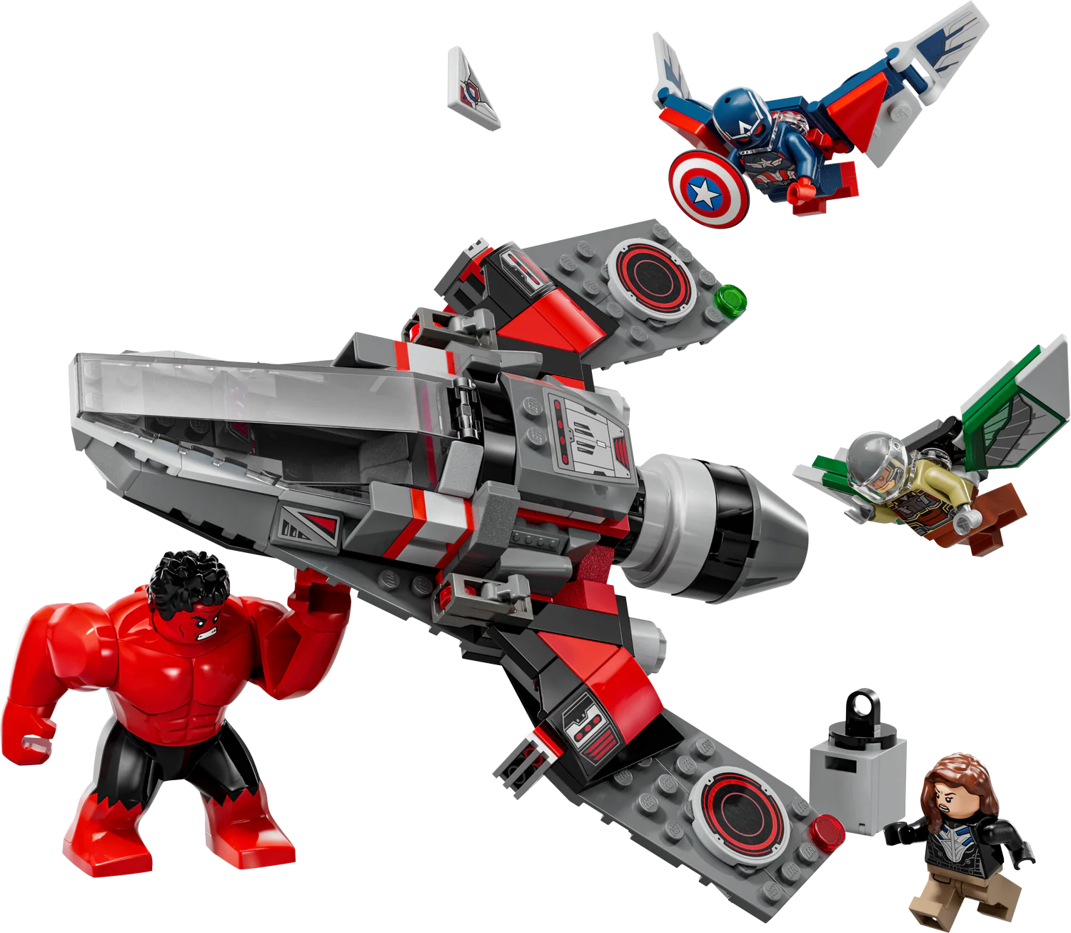 Marvel Captain America vs. Red Hulk Battle (76292)