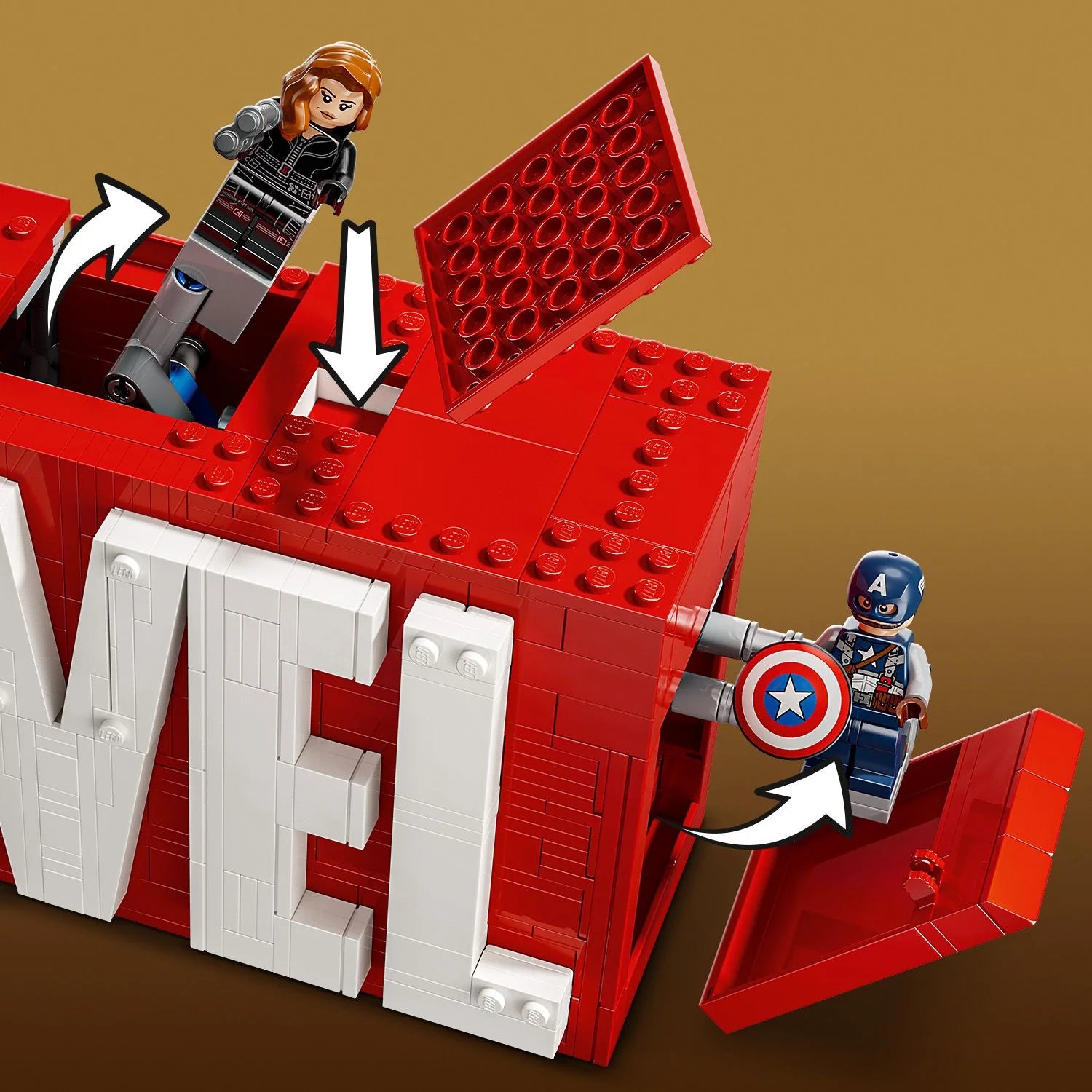 Marvel - MARVEL Logo & Minifigures (76313)