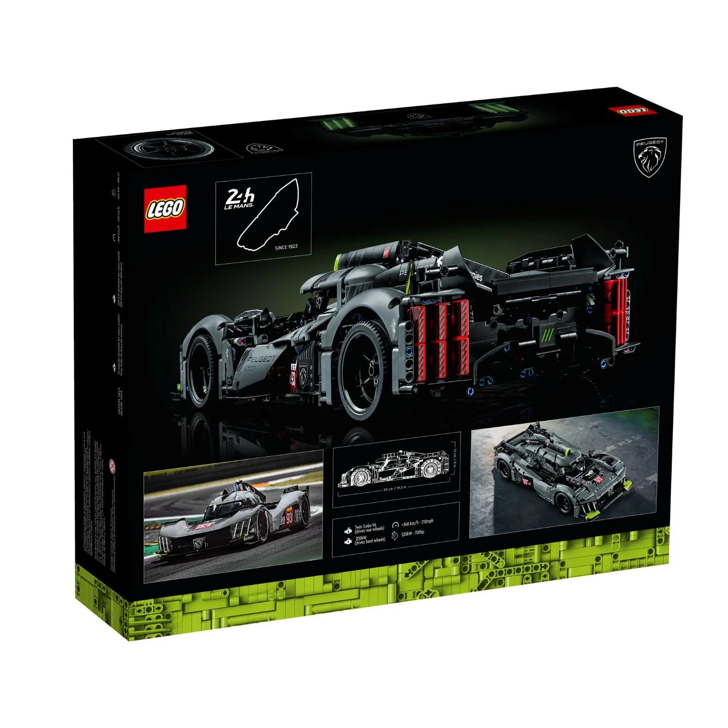 LEGO® Technic - PEUGEOT 9X8 24H Le Mans Hybrid Hypercar (42156)