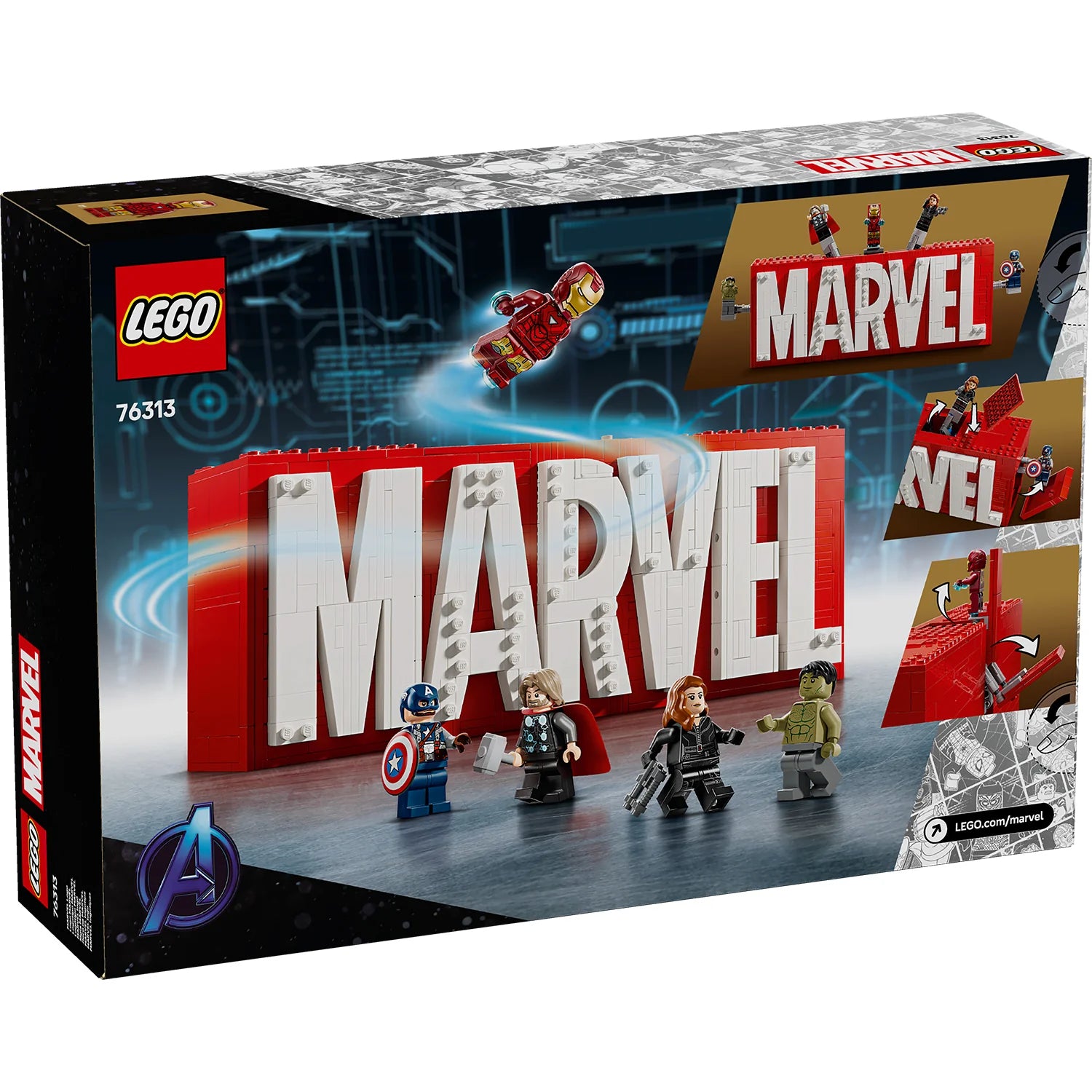 Marvel - MARVEL Logo & Minifigures (76313)