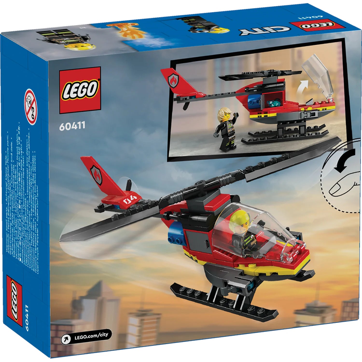 City - Fire Rescue Helicopter (60411)