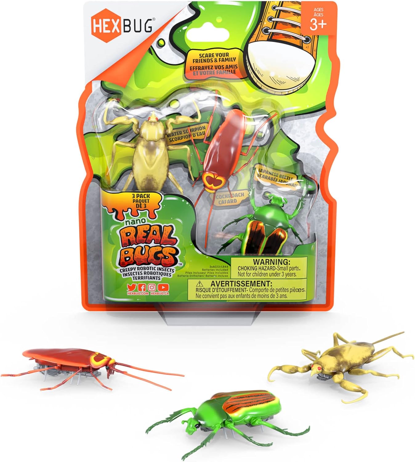 Hexbug - Nano Real Bugs 3 Pack