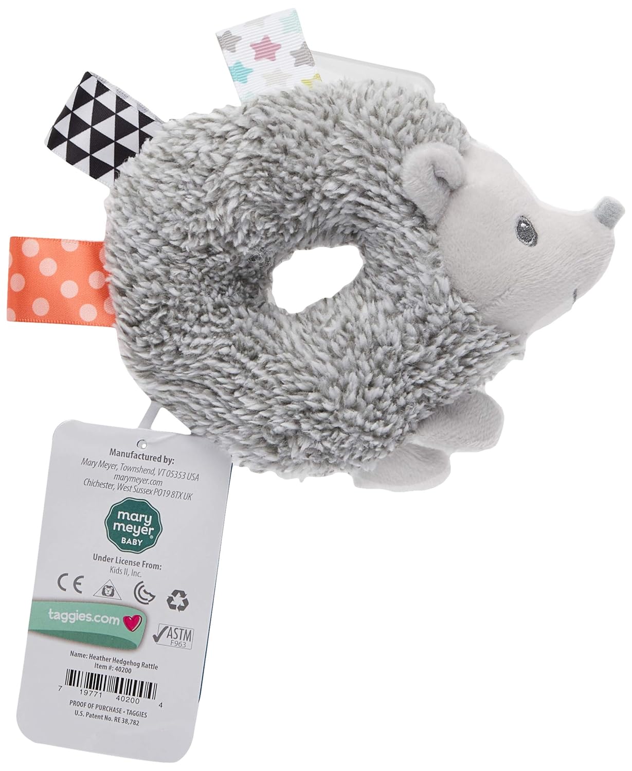 Taggies - Heather Hedgehog Teether Rattle