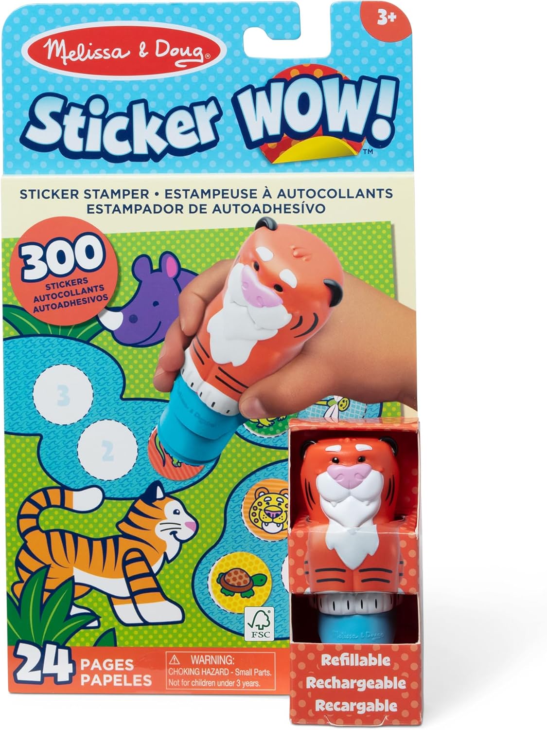 Melissa & Doug – Sticker WOW! Activity Pad Set - Pumpkin the Tiger - NEW!