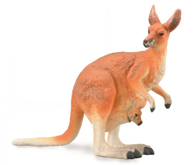 CollectA - Asia & Australasia - Red Kangaroo - Female with Joey (L) (88921)