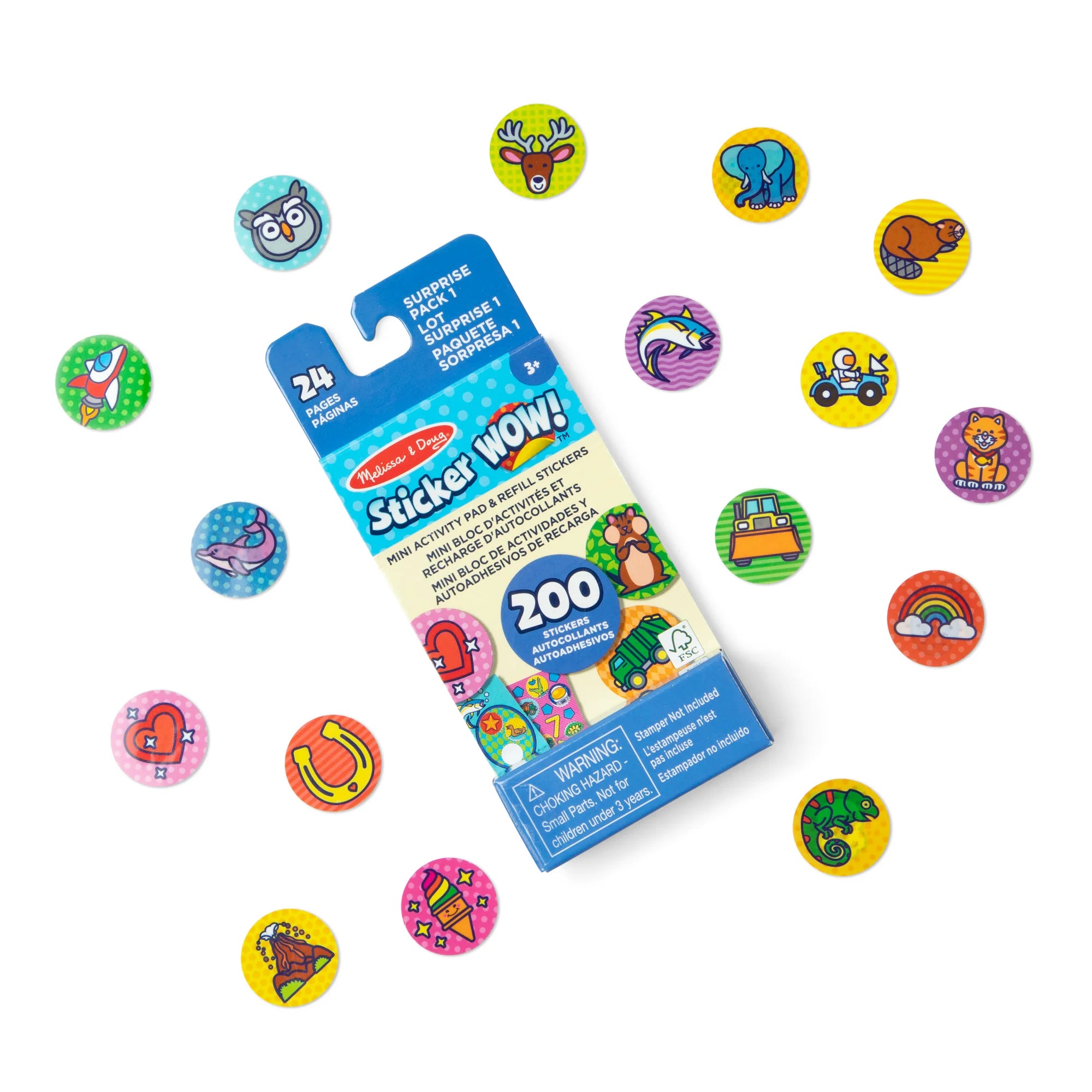 Melissa & Doug – Sticker WOW! Mini Activity Pad & Refill Stickers - NEW!