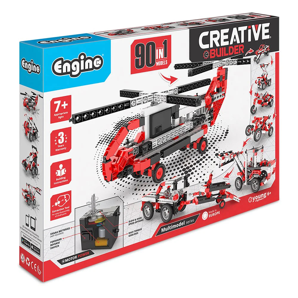 Engino - Creative Builder - 90 in 1 - Motorised Models