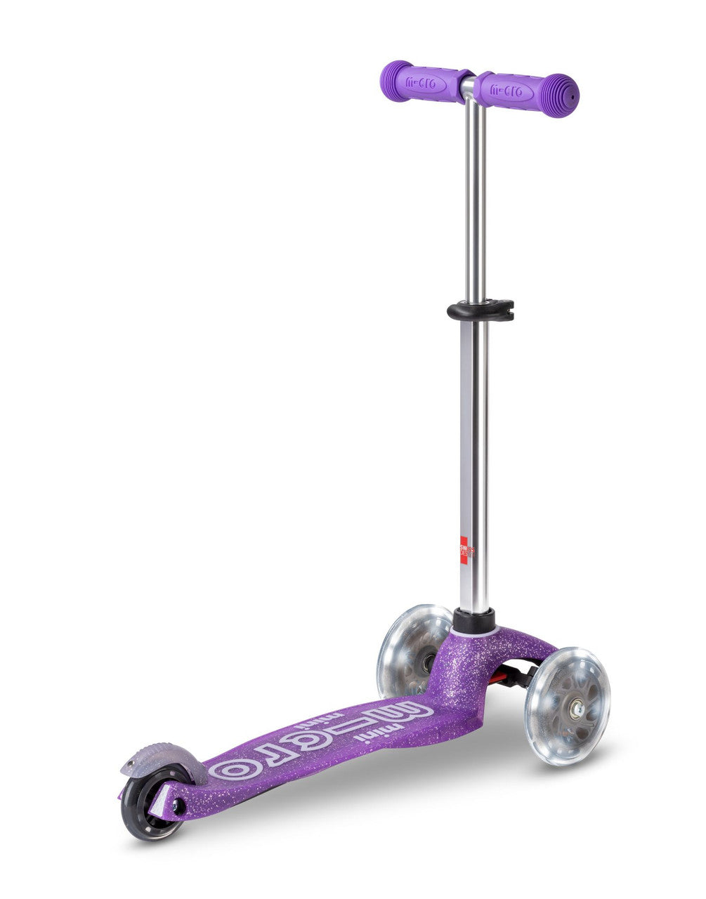 Micro Mini Deluxe Scooter - LED Light Up Wheels - Fairy Glitter Purple 2-5 years