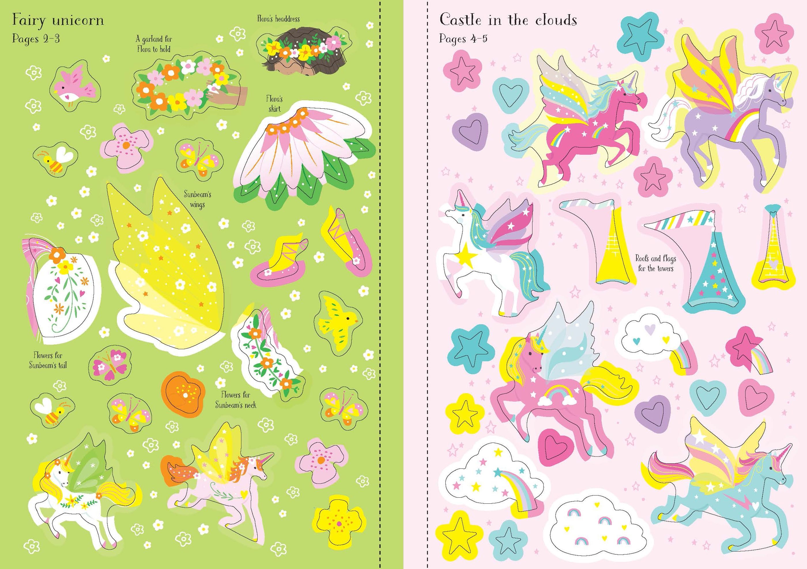 Little Sticker Dolly Dressing - Unicorns