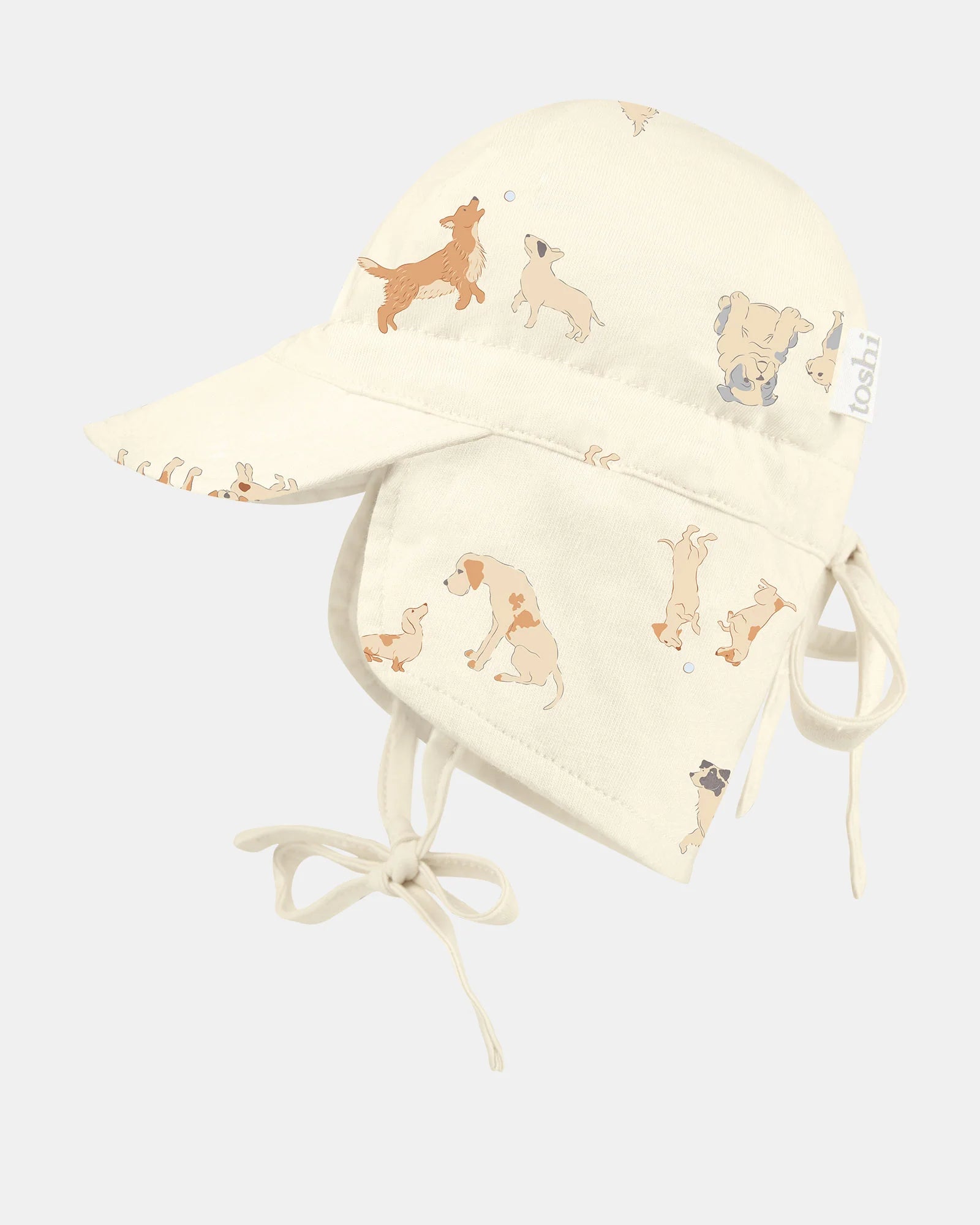 Toshi Sunhat - Bambini Flap Cap - Puppy Love