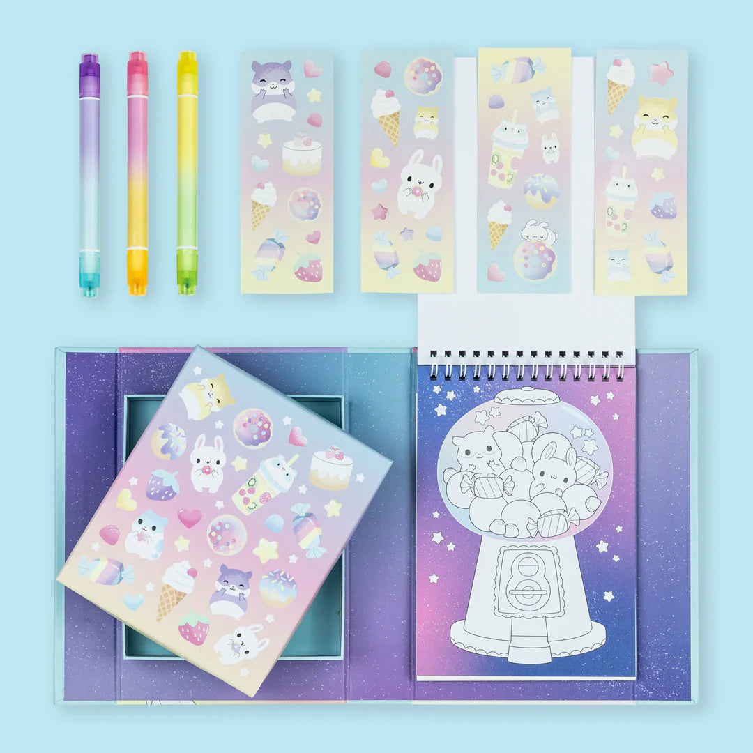 Tiger Tribe - Pastel Colouring Set - Kawaii Cafe