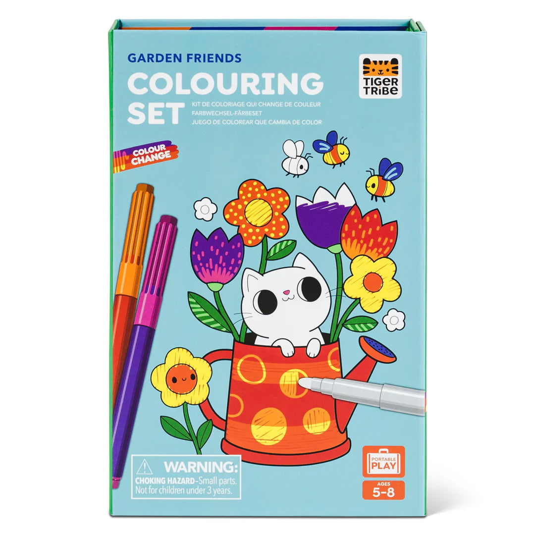 Colour Change Colouring Set - Garden Friends