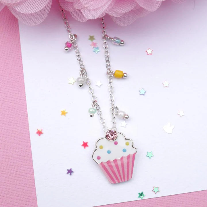 Tea Party Cupcake Necklace