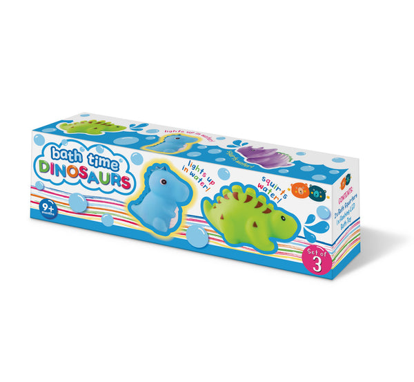 Buddy & Barney - Bath Time Stickers - Bath Time Dinosaur Squirter & LED