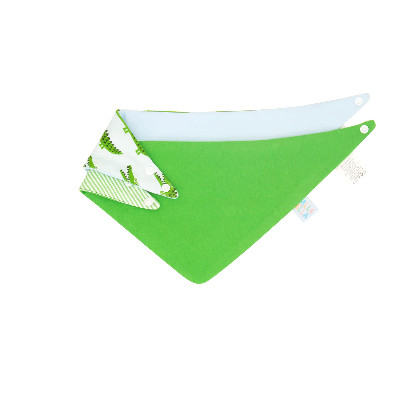 Bandana Bibs Reversible 2pk - Crocodile