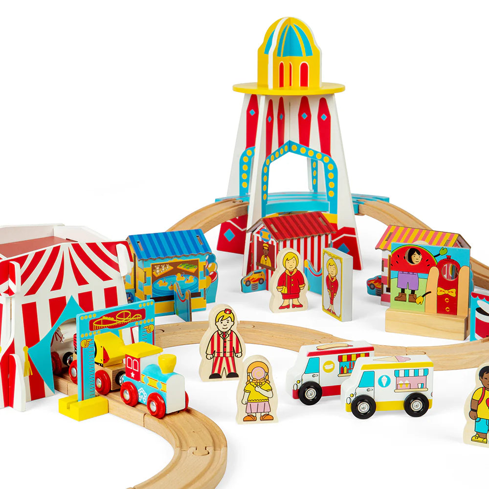 Bigjigs - Fun Fair Train Set