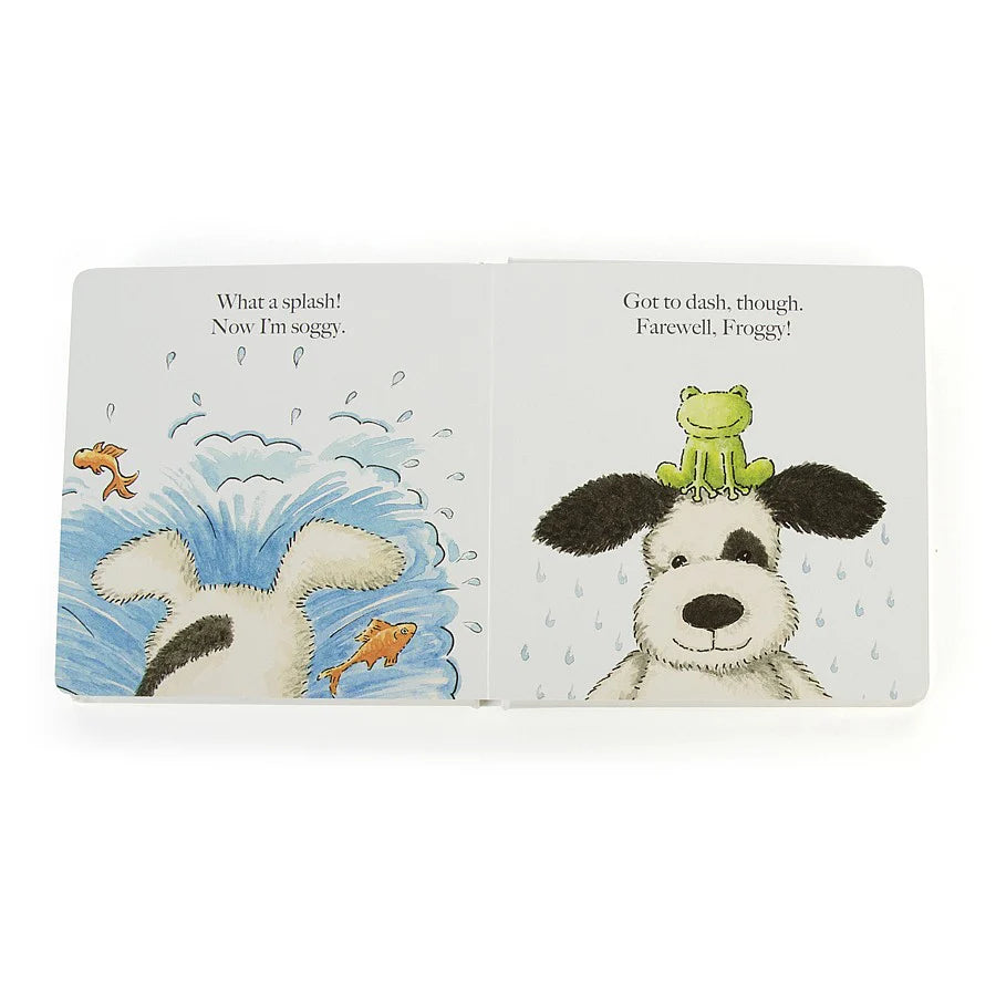 Puppy Makes Mischief Board Book (featuring Bashful Black and Cream Puppy)