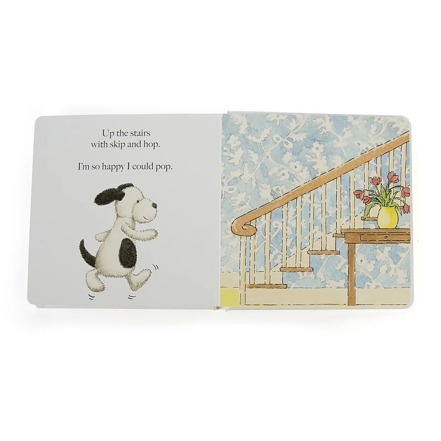 Puppy Makes Mischief Board Book (featuring Bashful Black and Cream Puppy)