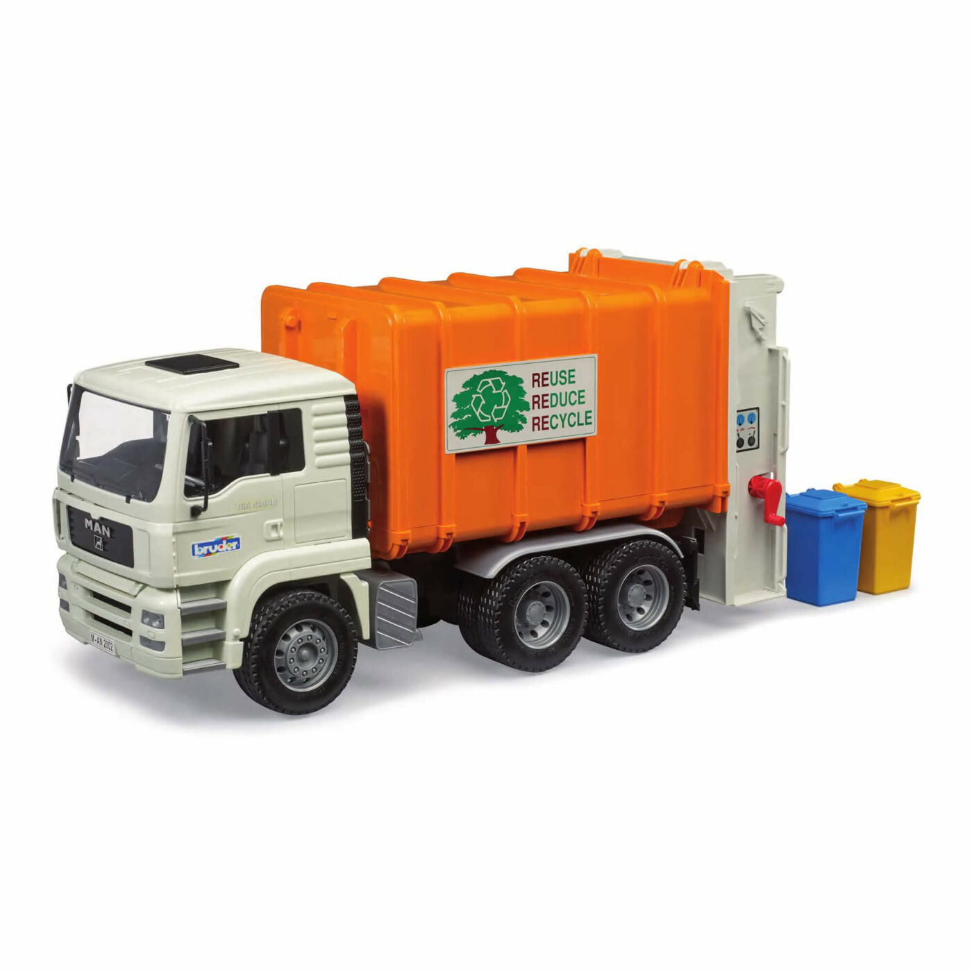 Bruder - 1:16 MAN TGA Rear Loading Garbage Truck (02772) - Toot Toot Toys