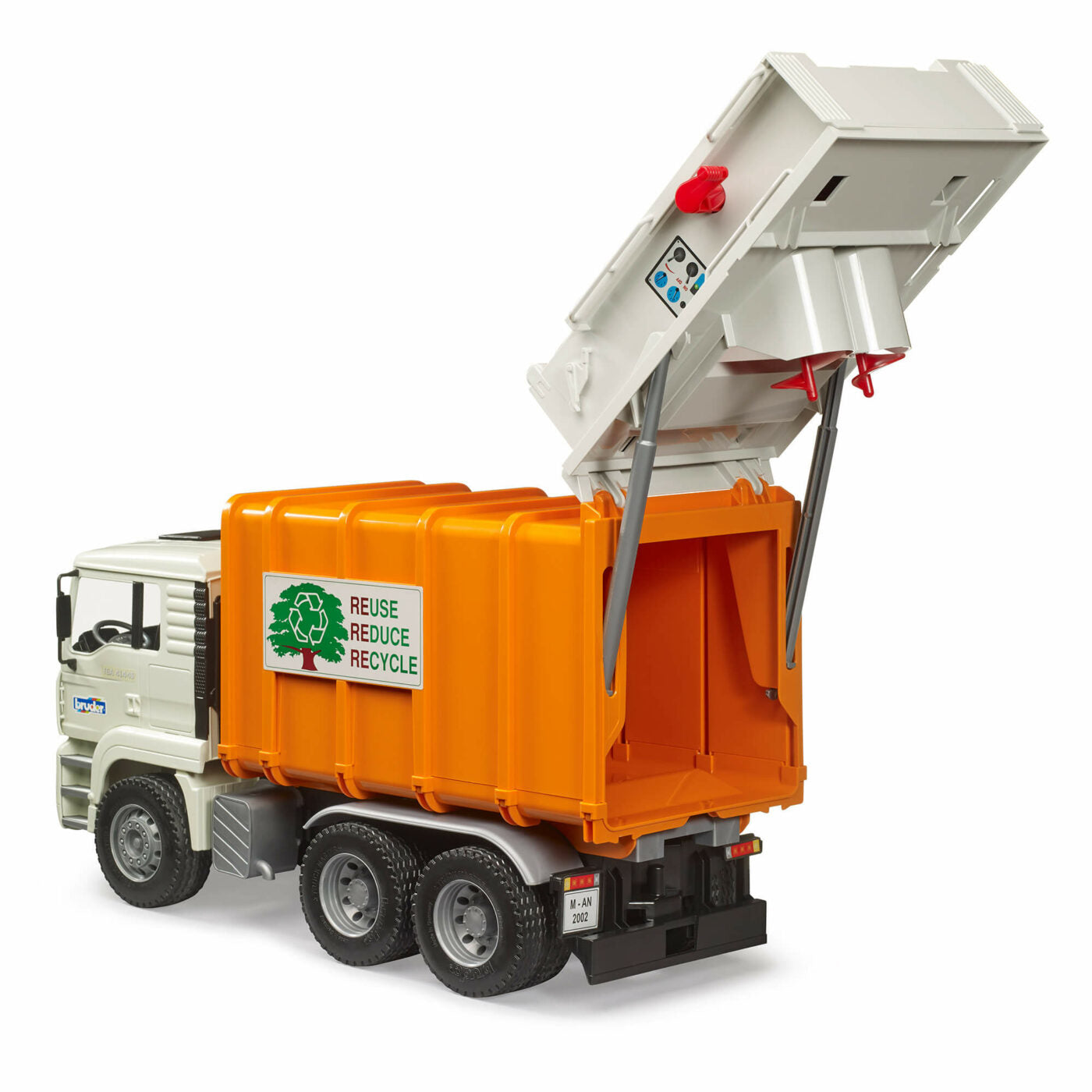 Bruder - 1:16 MAN TGA Rear Loading Garbage Truck (02772) - Toot Toot Toys