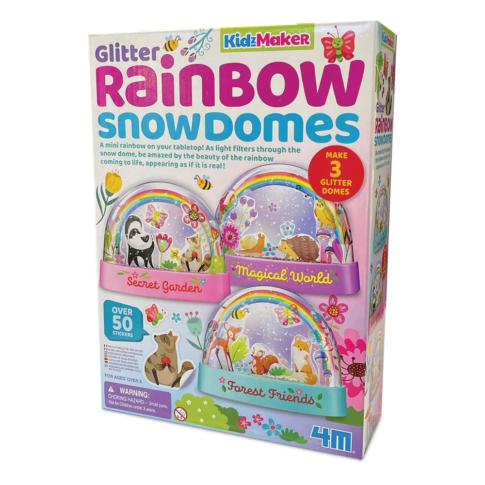 KidzMaker - Mini Glitter Rainbow Water Domes