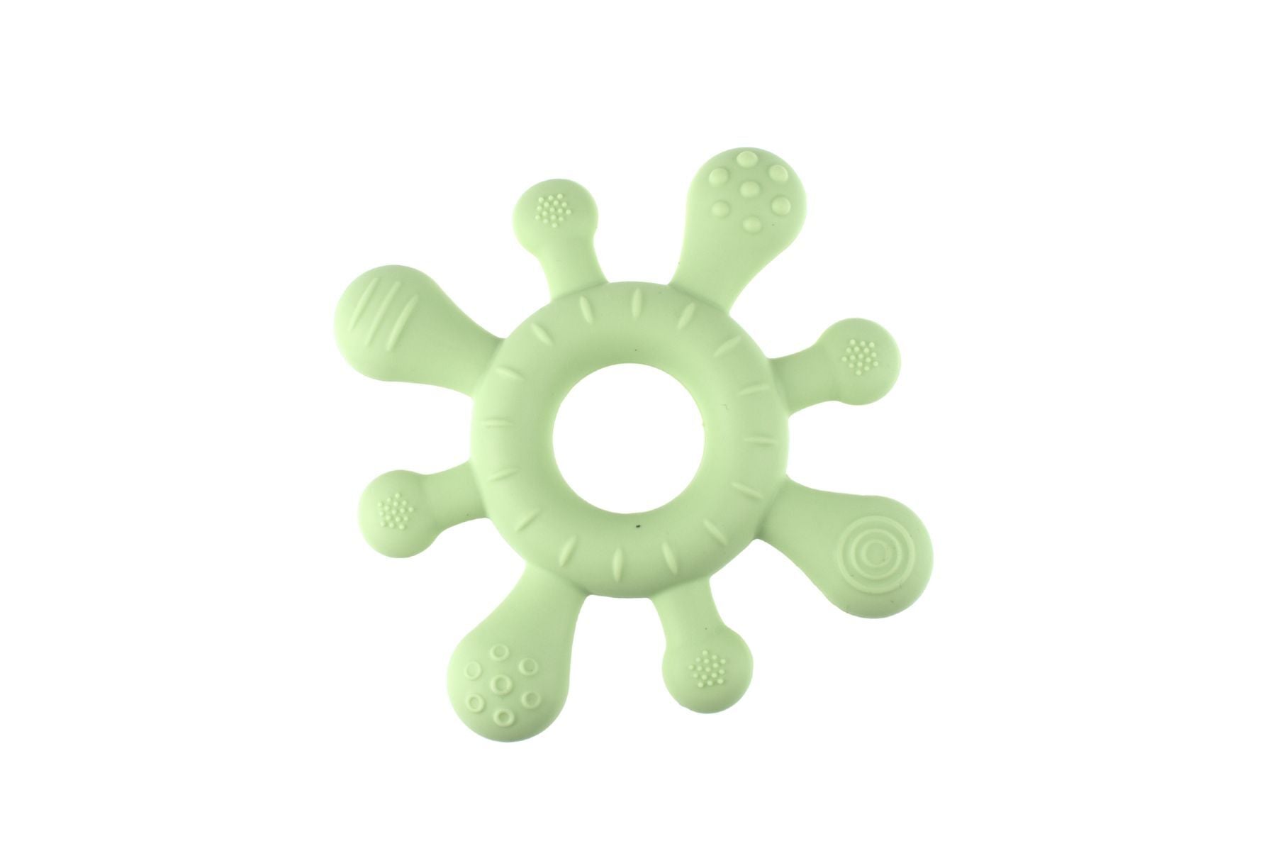 Sensory Silicone Teether - Green Splash