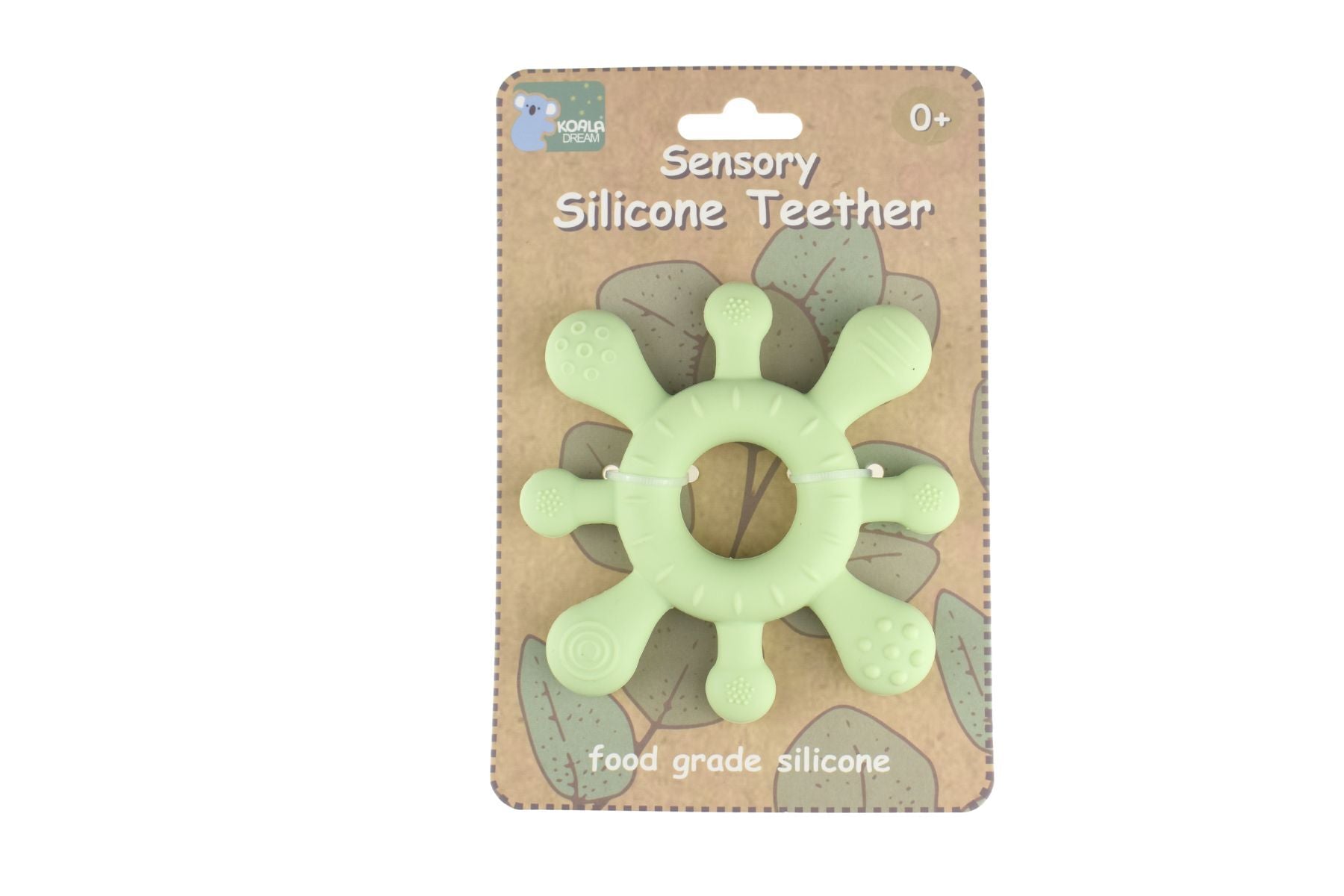 Sensory Silicone Teether - Green Splash