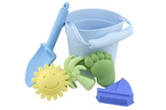 6 Pce Silicone Beach Set - Blue Sundae