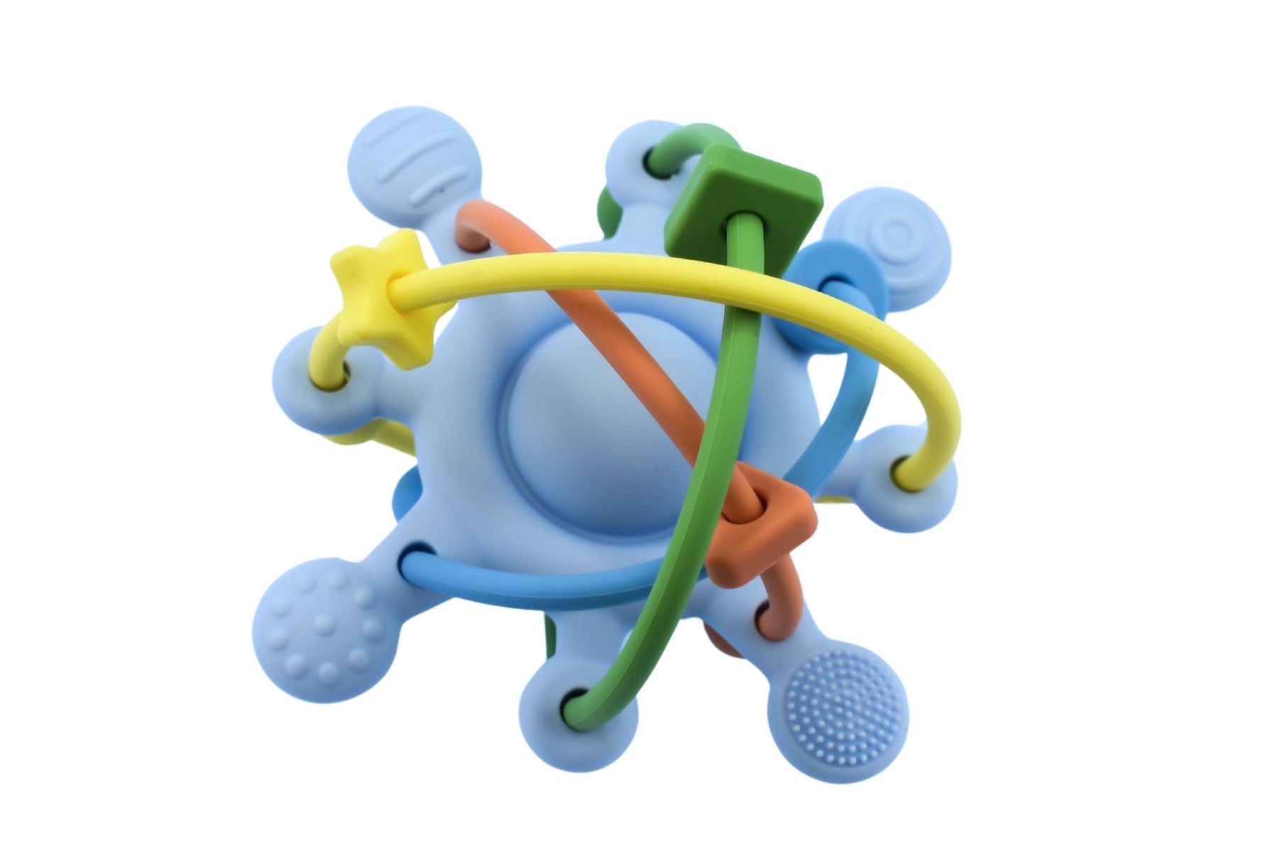 Koala Dream - Silicone Sensory Space Rattle Teether - Blue