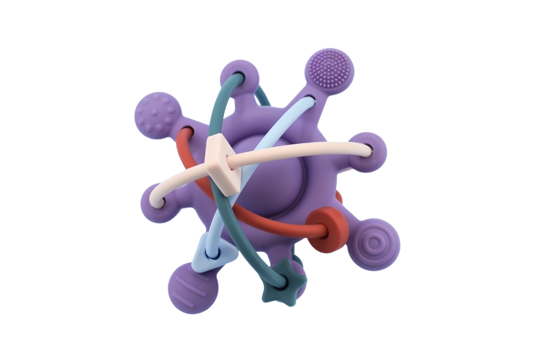 Koala Dream - Silicone Sensory Space Rattle Teether - Purple