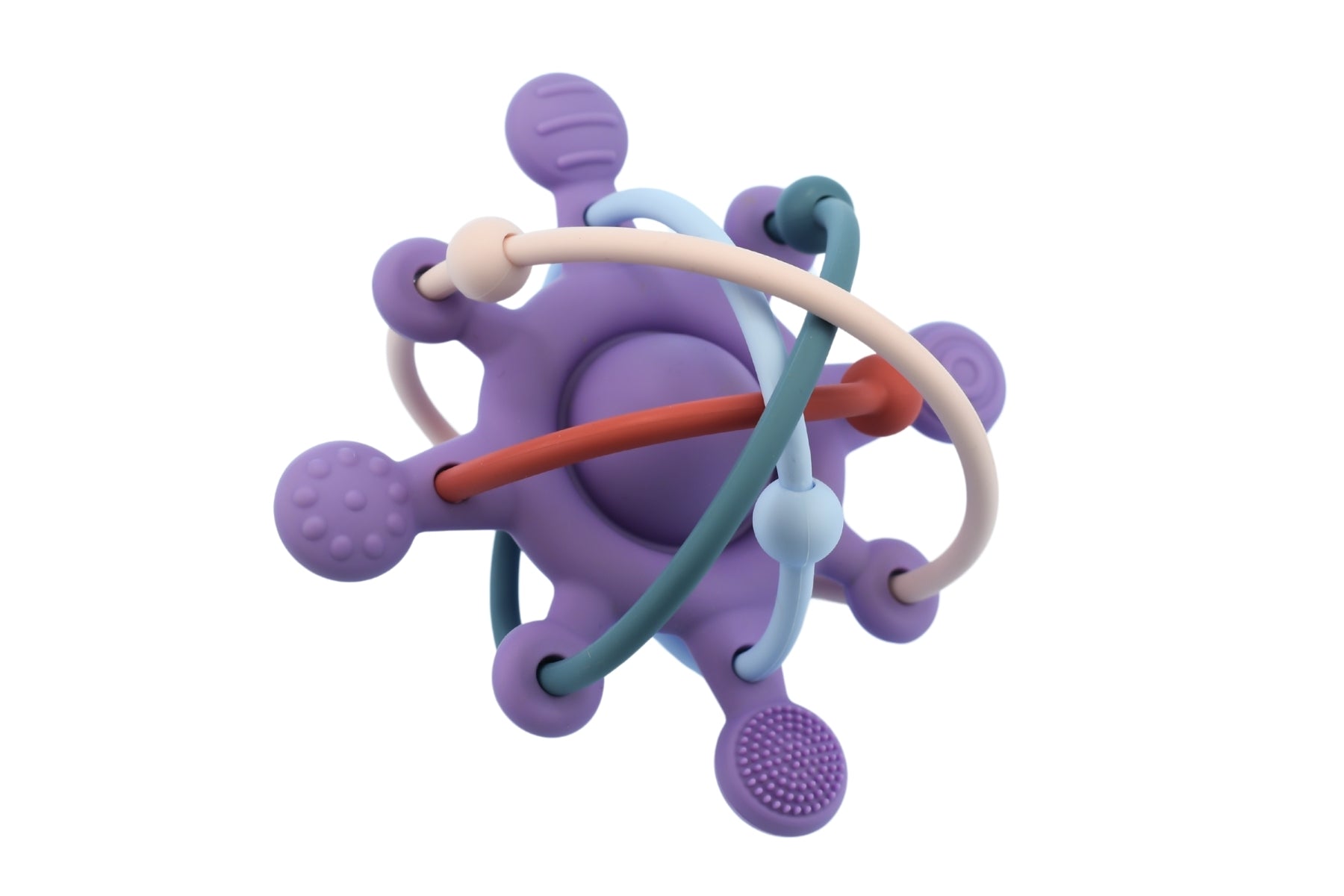 Koala Dream - Silicone Sensory Space Rattle Teether - Purple