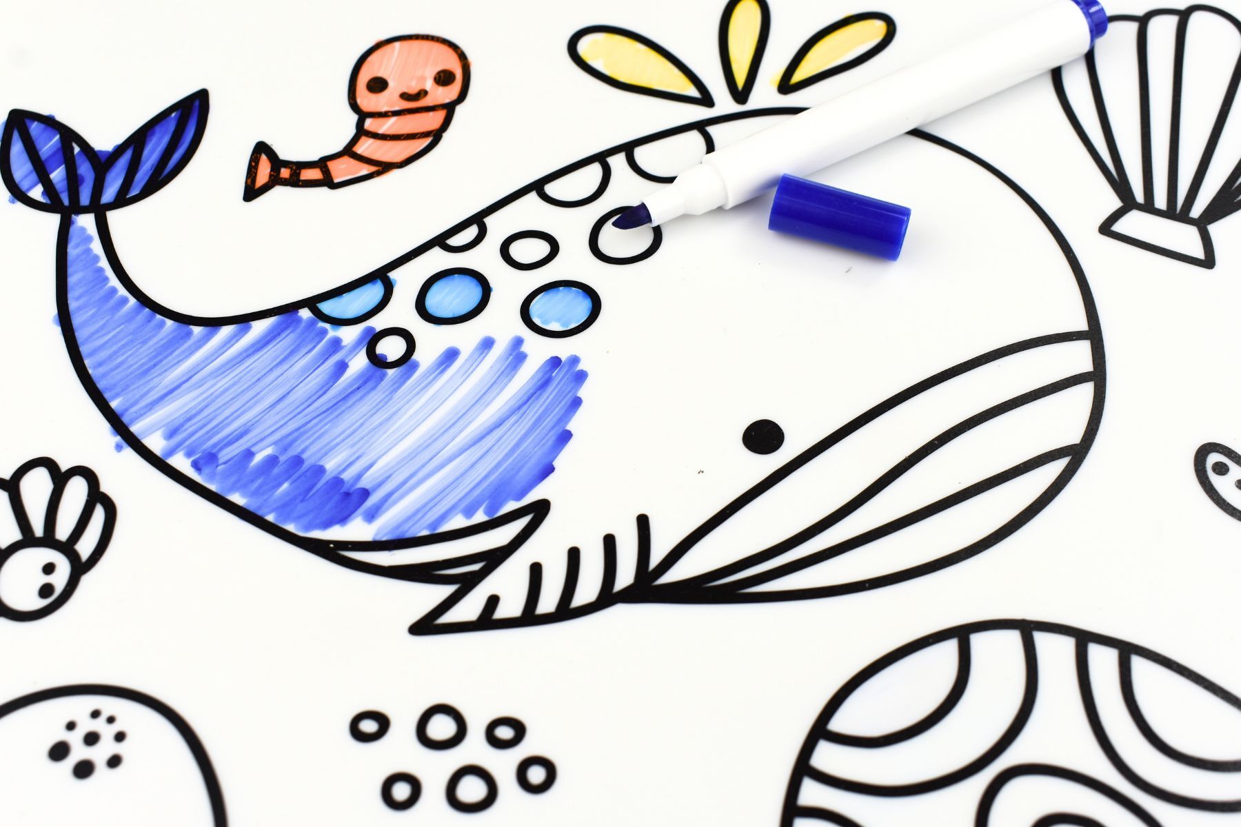 Koala Dream - Reusable Silicone Drawing Mat - Sea Animals