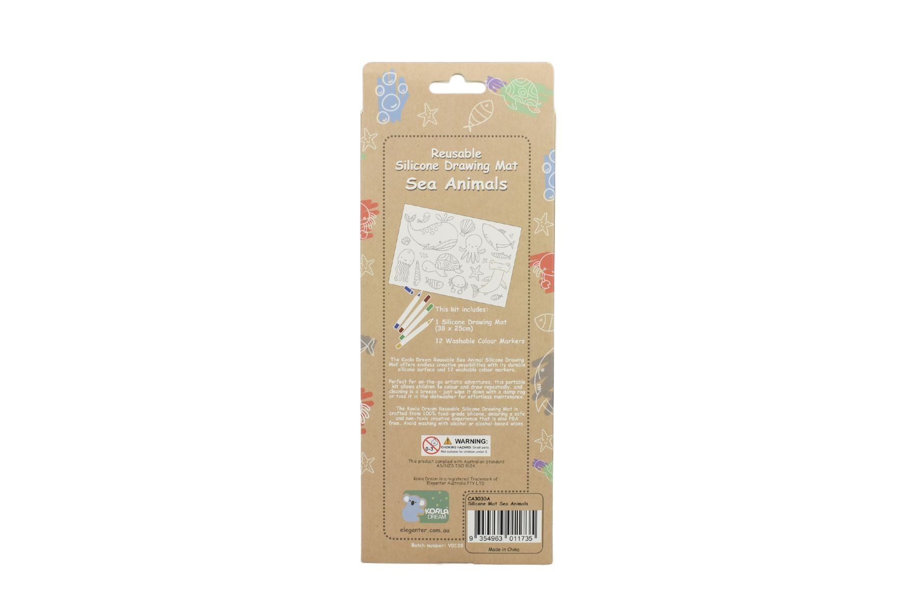 Koala Dream - Reusable Silicone Drawing Mat - Sea Animals