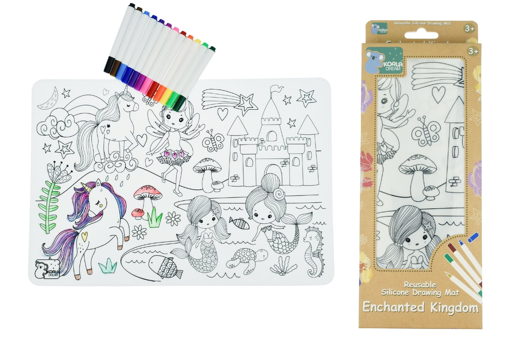 Koala Dream - Reusable Silicone Drawing Mat - Enchanted Kingdom