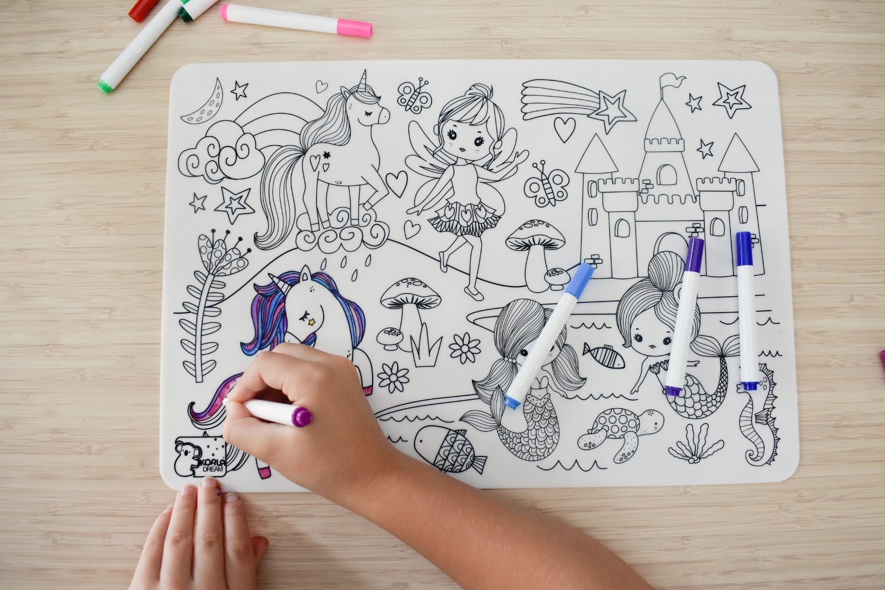 Koala Dream - Reusable Silicone Drawing Mat - Enchanted Kingdom