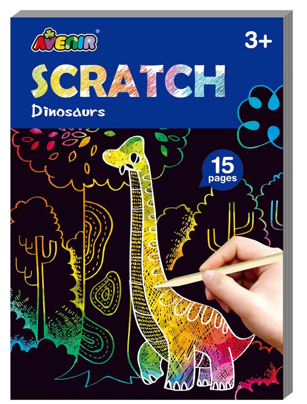 Avenir - Mini Scratch Book - Dinosaurs