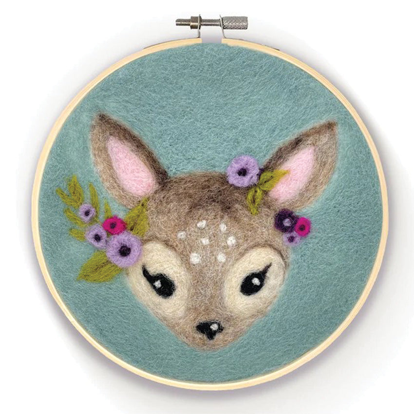 Fawn Hoop Needle Felt