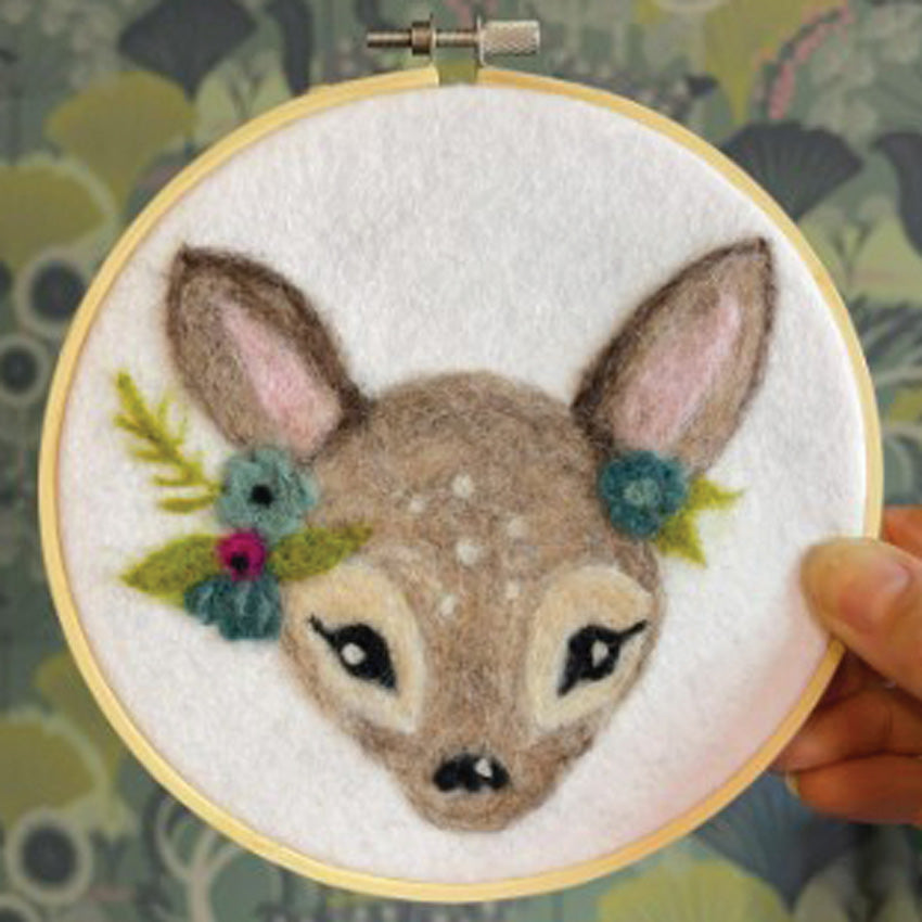 Fawn Hoop Needle Felt