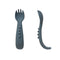 All4Ella - Comfy Grip Silicone Forks 2pk - Slate Blue