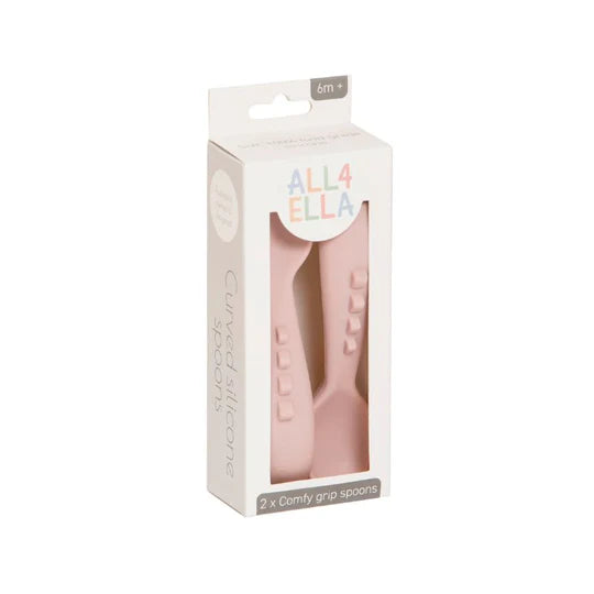 Comfy Grip Silicone Spoon 2pk - Dusty Pink