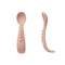 All4Ella - Comfy Grip Silicone Spoon 2pk - Dusty Pink