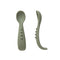 All4Ella - Comfy Grip Silicone Spoon 2pk - Olive