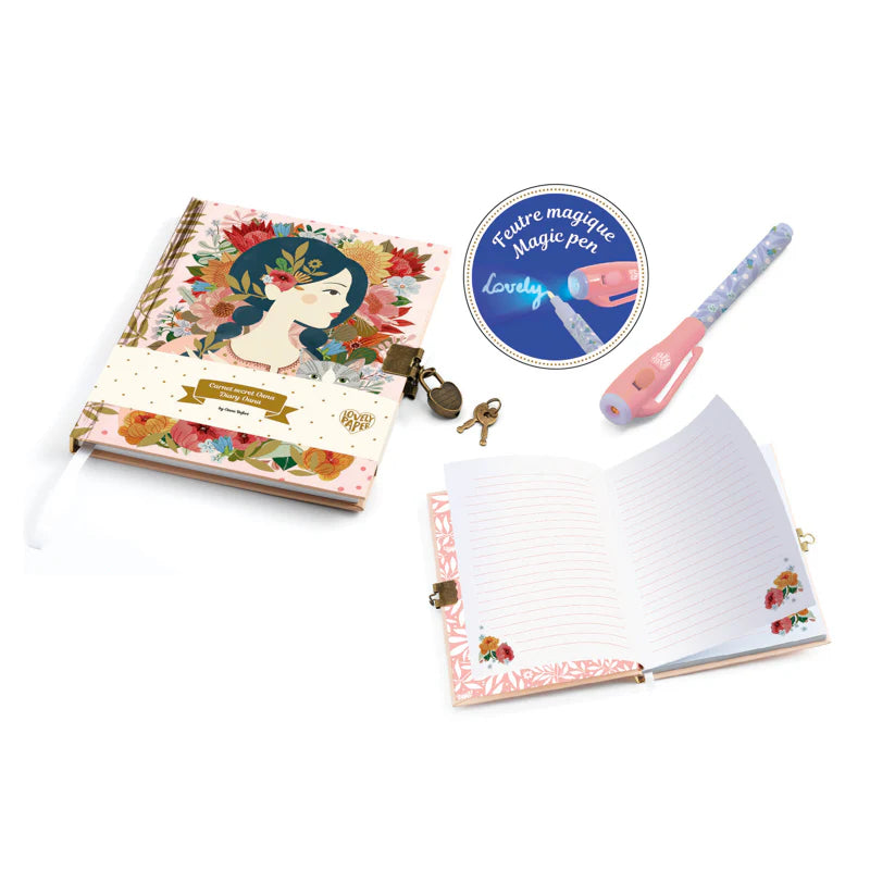 Djeco - Oana Secret Notebook with Magic Pen