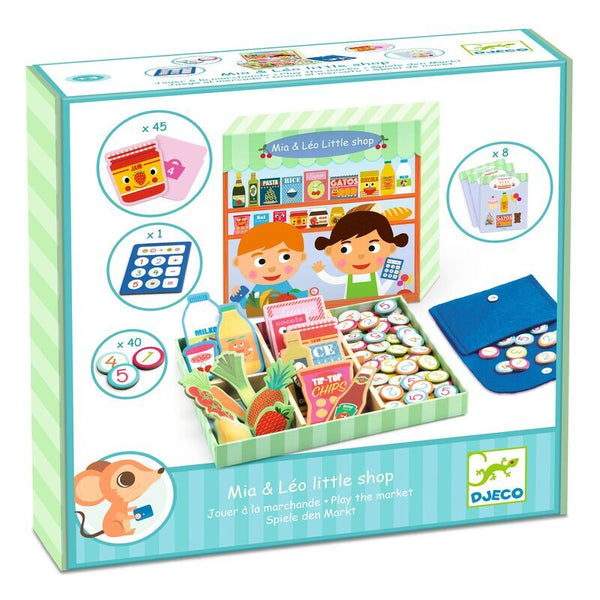 Djeco - 105 piece Mia and Leo Little Shop Set